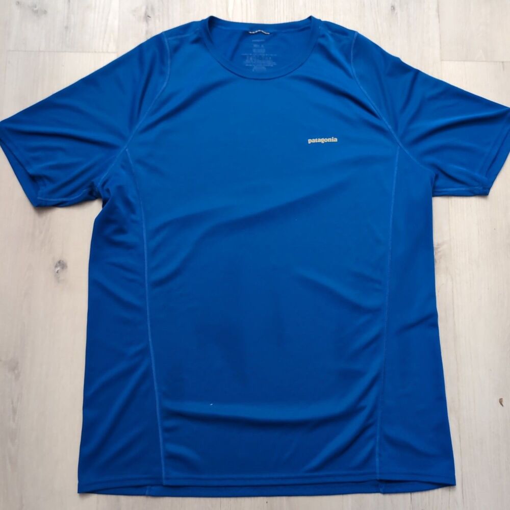 Patagonia T Shirt Mens XL Blue Short Tee Shirt Patagonia Blue Shirt